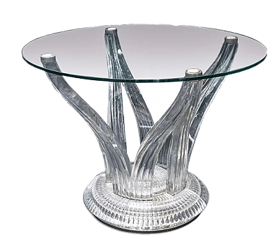 Baccarat Crystal Table "Lyre" by Thierry Lecoule